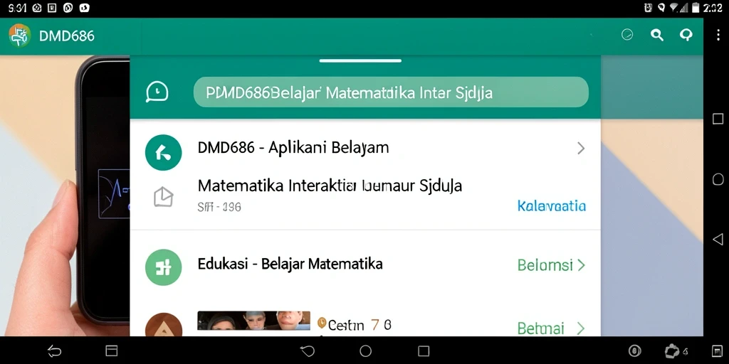 Tampilan antarmuka DMD686 yang interaktif dan edukatif.