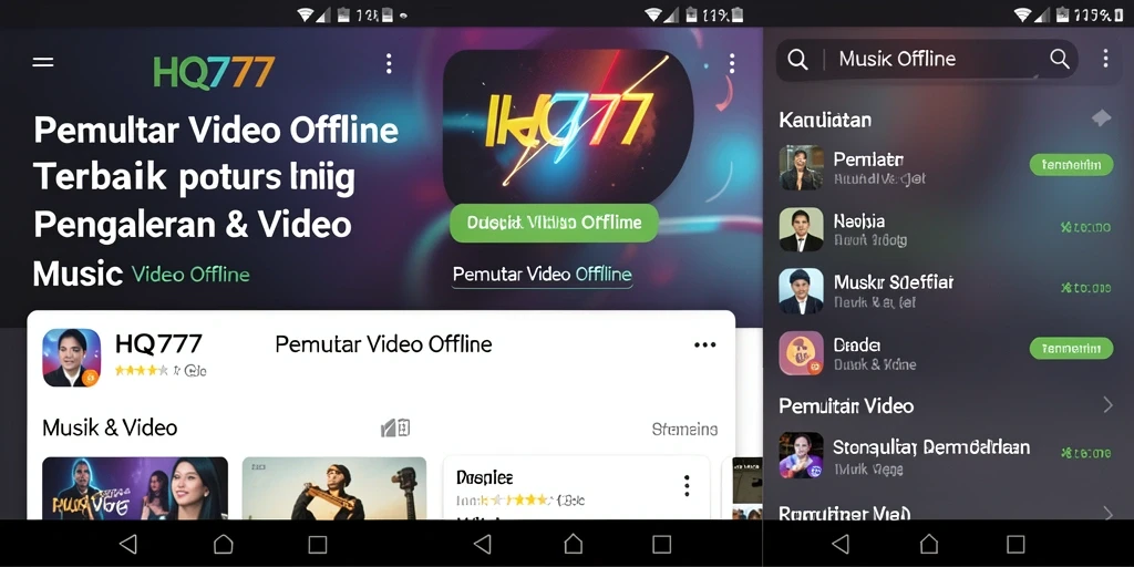 Tampilan antarmuka HQ777 yang sederhana dan fungsional.