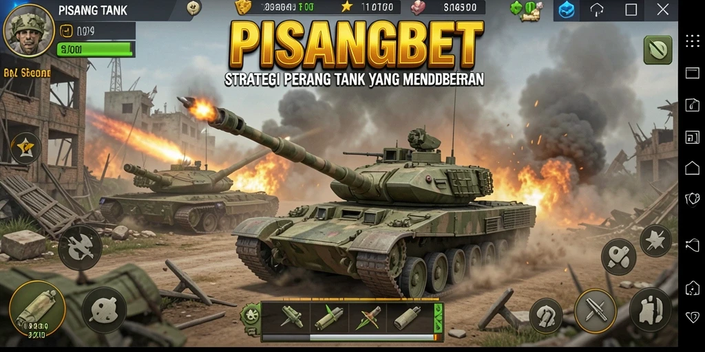 Tampilan antarmuka PISANGBET yang dinamis dan menarik.