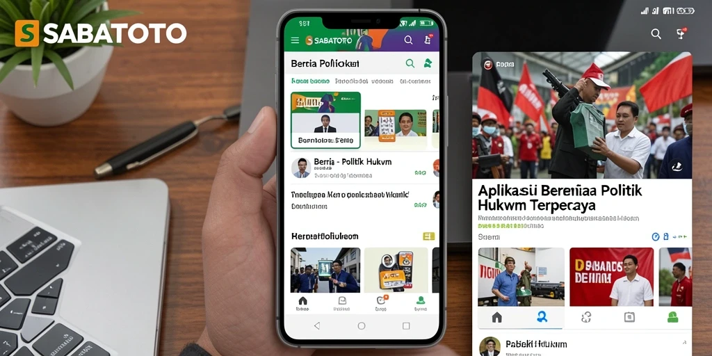 Antarmuka SABATOTO yang intuitif dan informatif untuk berita politik hukum.