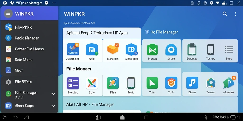 Antarmuka WINPKR yang sederhana dan mudah digunakan untuk File Manager.