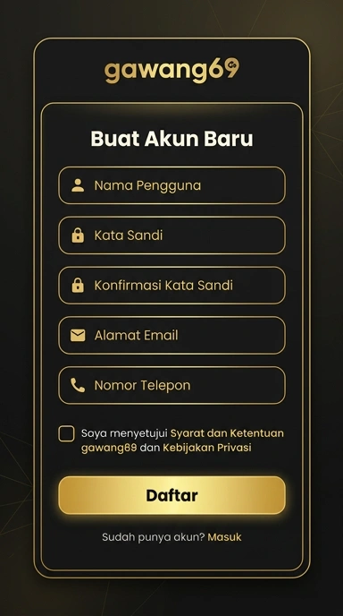 Panduan Registrasi Akun gawang69 untuk Pengguna Android