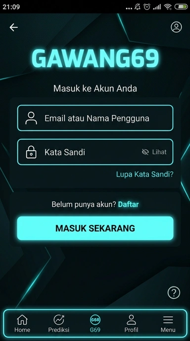 Cara Login Akun gawang69 Bagi Pengguna Android